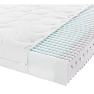Xora Kaltschaummatratze, Weiß, Textil, H1 + H2, 90x200 cm, Über- und Sondergrößen erhältlich, Bezug abnehmbar/waschbar, Ober- Unterseite versteppt, für Hausstauballergiker geeignet, optimale Be