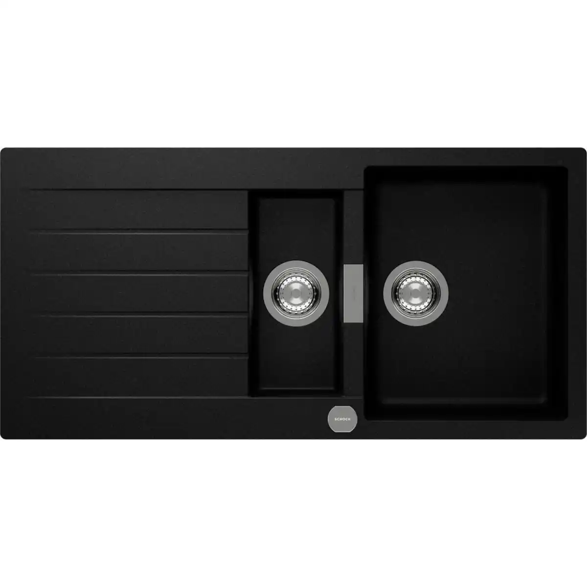 Bild 1 von Schock Spüle Signus, Dunkelgrau, Stein, 100x30.4x50 cm, Emas, DIN EN ISO 14001, Küchen, Küchenausstattung, Küchenspülen