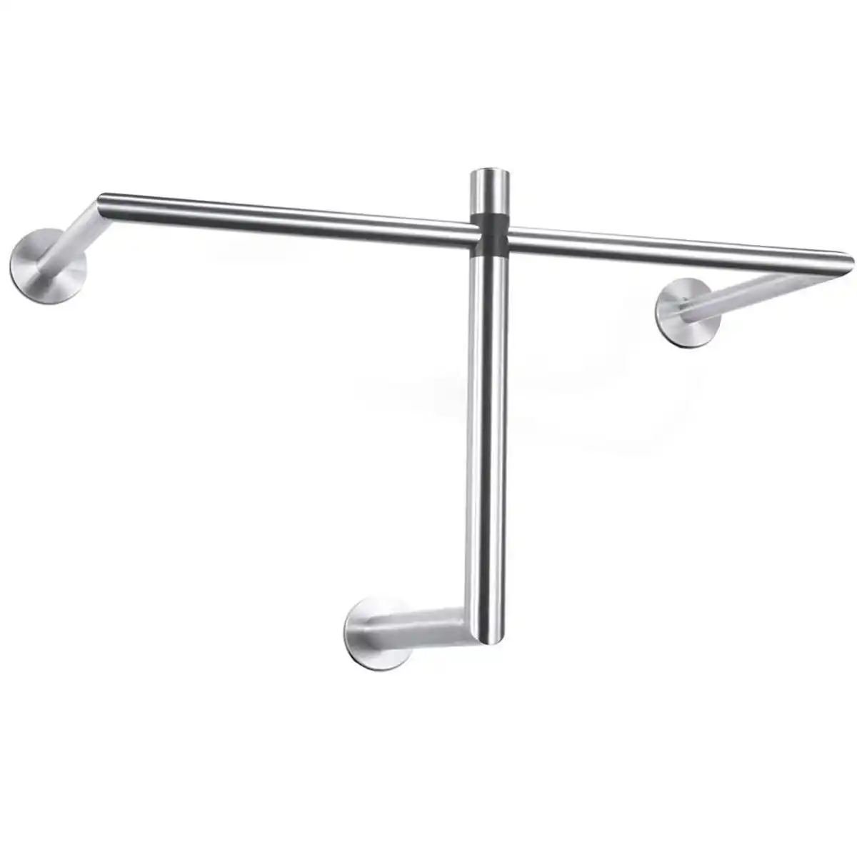 Bild 1 von Zack Wandgarderobe, Edelstahl, Metall, 67x36x30 cm, Kleiderstange, Garderobe, Garderobenleisten & Garderobenhaken