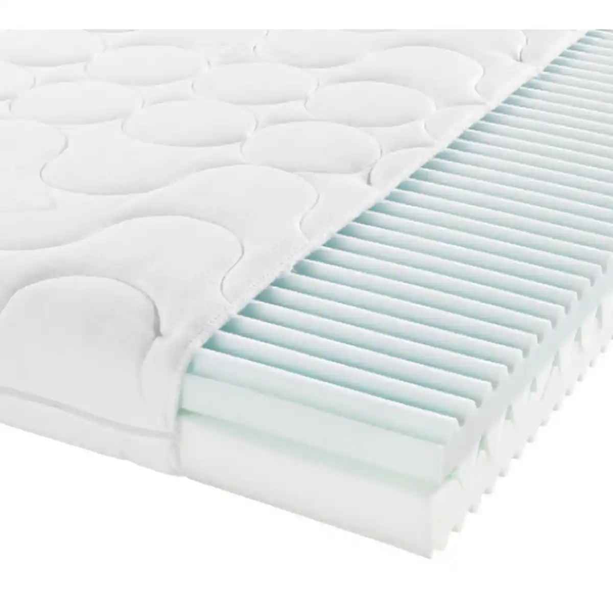 Bild 1 von Xora Komfortschaummatratze, Weiß, Textil, H1 + H2, 90x200 cm, Über- und Sondergrößen erhältlich, Bezug abnehmbar/waschbar, Ober- Unterseite versteppt, für Hausstauballergiker geeignet, optimale