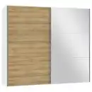 Bild 1 von Jutzler Schwebetürenschrank, Weiß, Eiche, Holzwerkstoff, 3 Fächer, 252x220x65 cm, Typenauswahl, Beimöbel erhältlich, umfangreiches Zubehör in verschiedenen Holzarten Größen Holzdekoren indivi