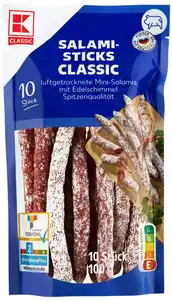 K-CLASSIC Salami-Sticks, 10 St. = 100-g-Packg.