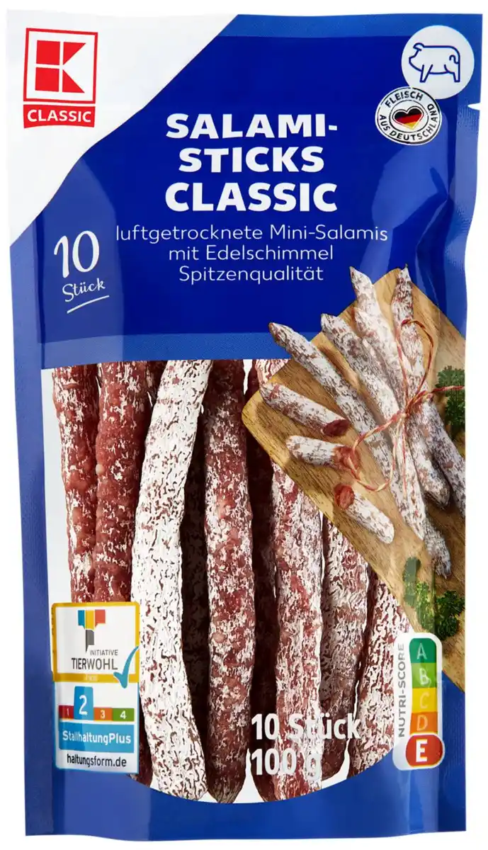 Bild 1 von K-CLASSIC Salami-Sticks, 10 St. = 100-g-Packg.