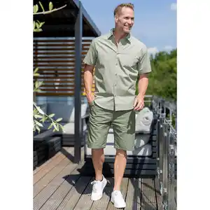 Ronley Bermuda mit Leinenstruktur