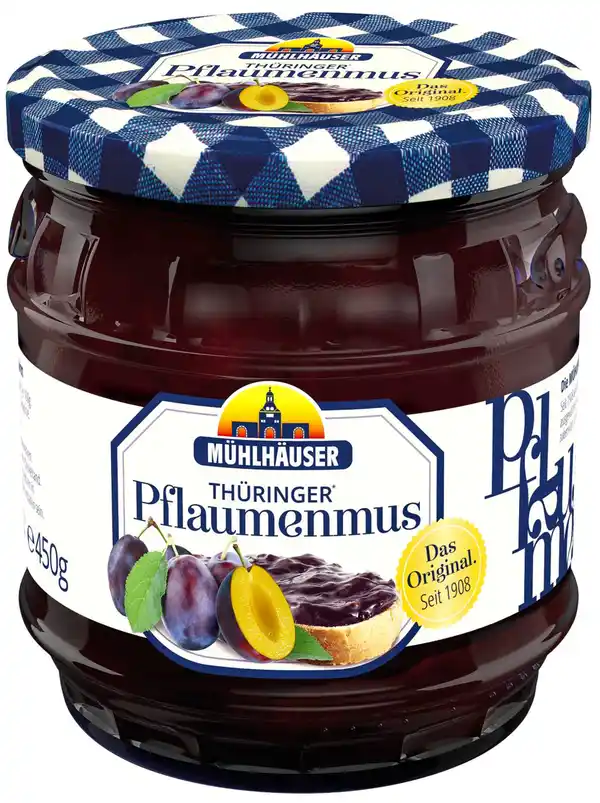Bild 1 von MÜHLHÄUSER Thüringer Pflaumenmus, 450-g-Glas
