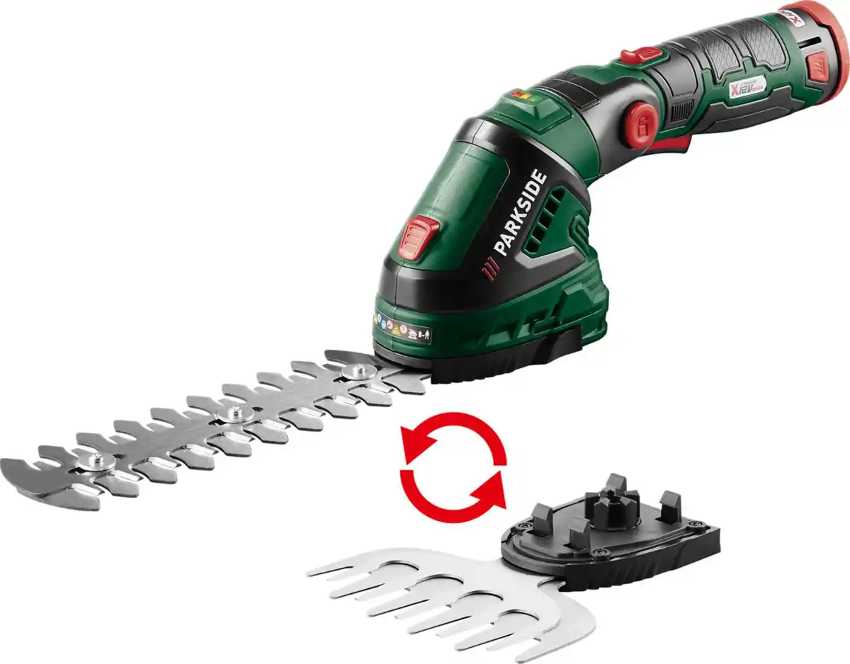 Bild 1 von PARKSIDE® Akku-Gras- und Strauchschere 12 V »PGSA 12 A1« mit Akku