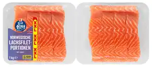 K-BLUE BAY Lachsfilet XXL, 8 x 125-g-Packg.