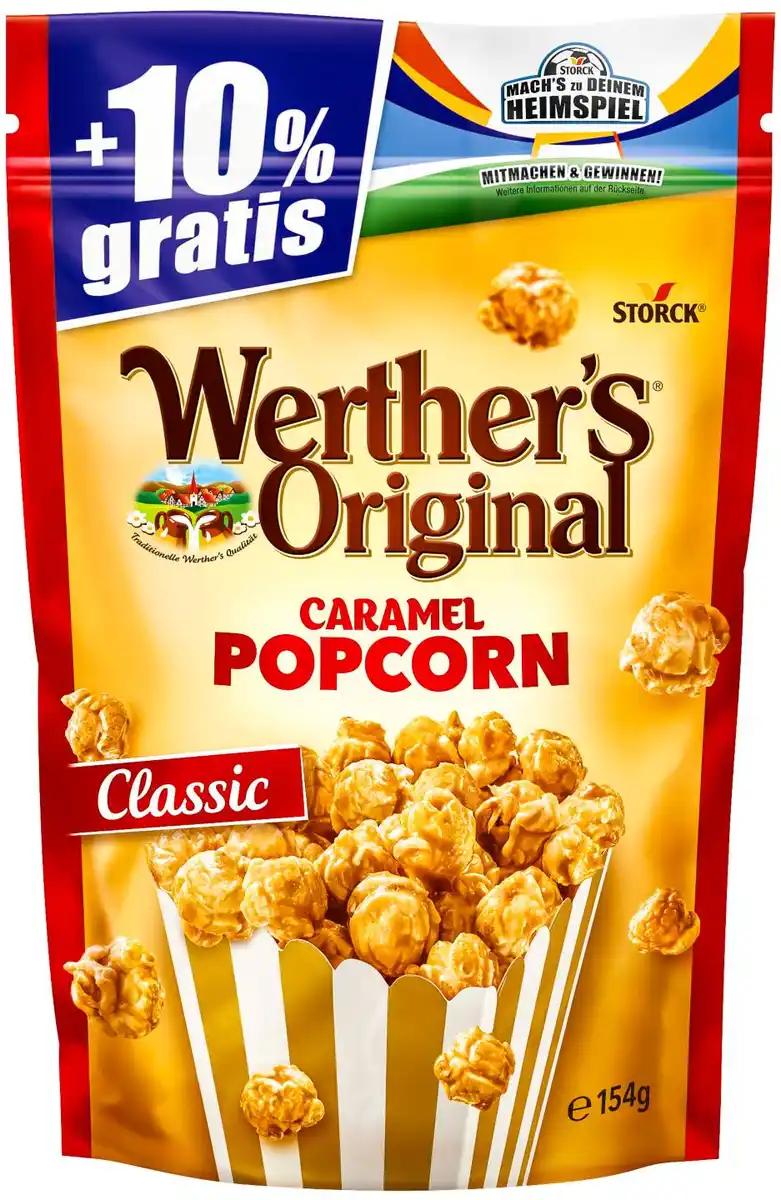 Bild 1 von WERTHER'S ORIGINAL Caramel-Popcorn, 154-g-Packg.