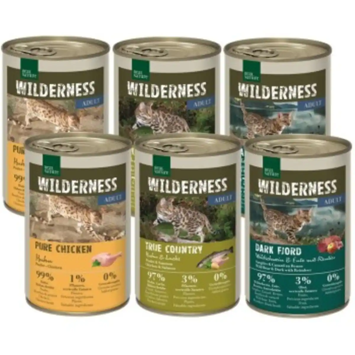 Bild 1 von REAL NATURE Wilderness Adult 6x400 g Mixpaket 2