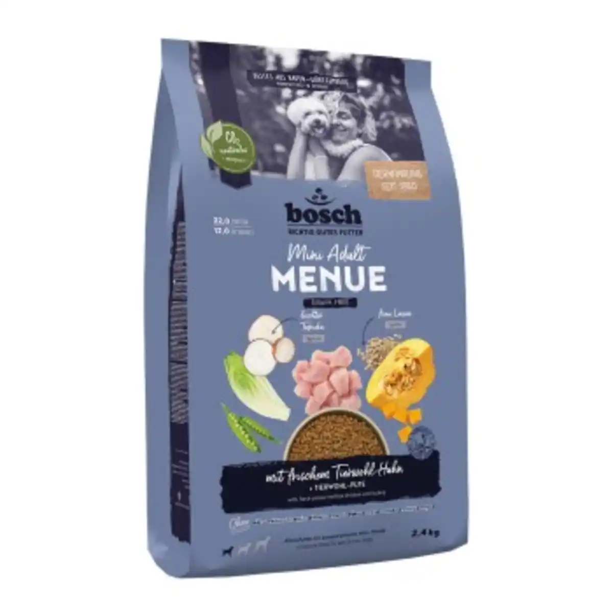 Bild 1 von bosch HPC Trockenfutter Hund Mini Adult Menue Huhn 2,4 kg