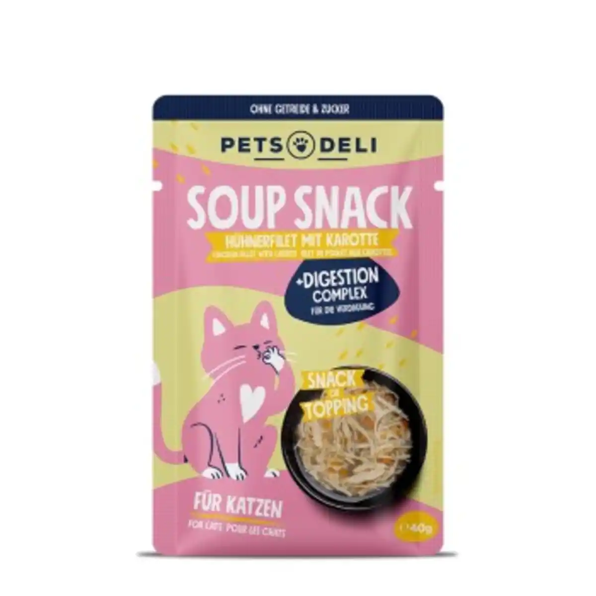 Bild 1 von Pets Deli Snack Katze Adult Functional Suppe Digest Huhn 12x40 g