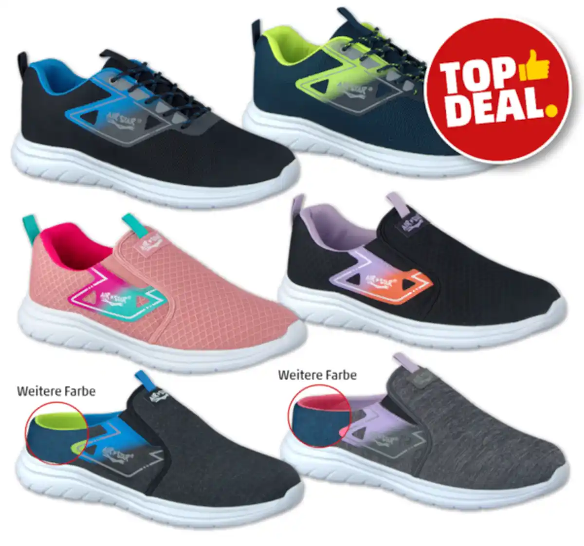 Bild 1 von AIR-STAR Damen-/Herren-Sneaker, -Sabots oder -Slipper*