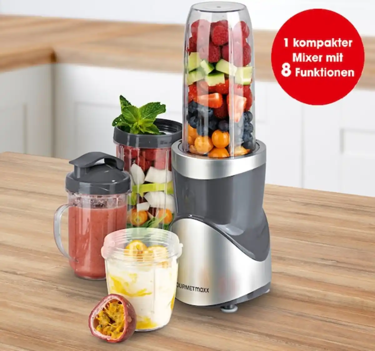 Bild 1 von GOURMETMAXX 8-in-1-Smoothiemaker-Set 9675*