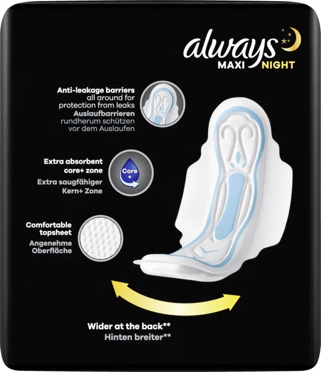 Bild 1 von Always Maxi Damenbinden Night mit Flügeln