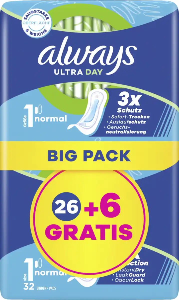 Bild 1 von Always Ultra Day Binden Normal Gr. 2 BigPack