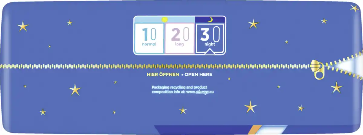 Bild 2 von Always maxi night PROFRESH night Binden ohne Flügel