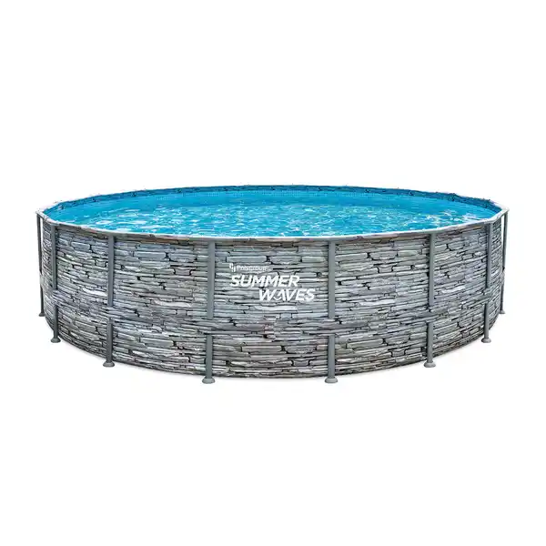 Bild 1 von Frame-Pool-Set 'Elite' Ø 549 x 132 cm mit Einstiegsleiter und Filterpumpe