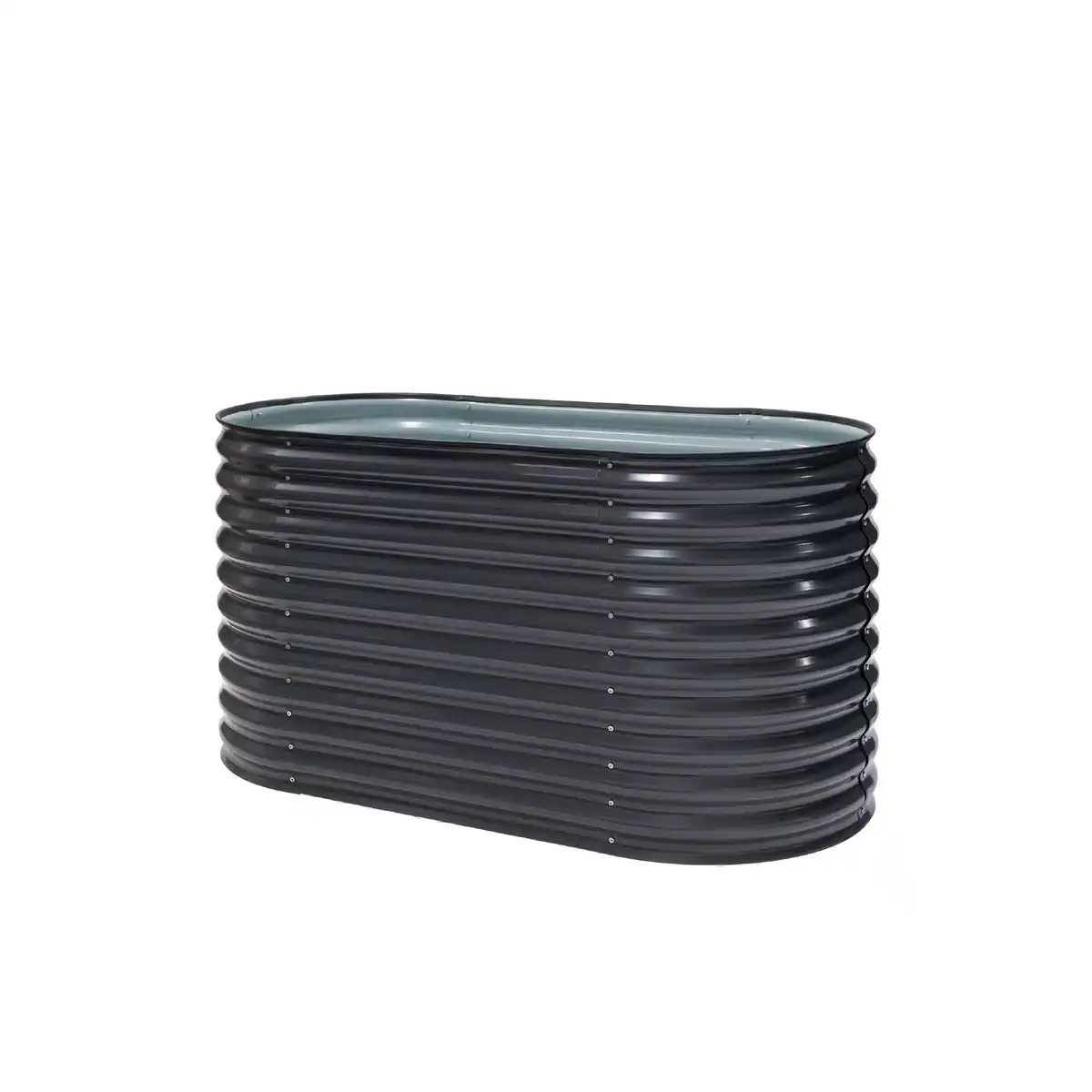 Bild 1 von Westmann Hochbeet 'Oval Grow Faster' Metall anthrazit 80 x 160 x 82 cm