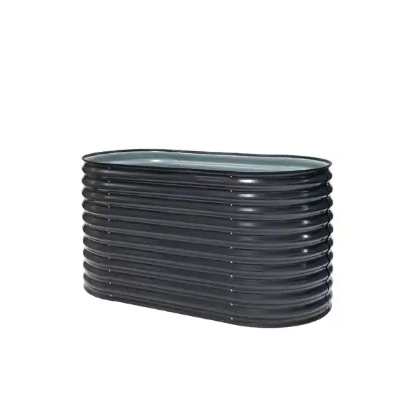 Bild 1 von Westmann Hochbeet 'Oval Grow Faster' Metall anthrazit 80 x 160 x 82 cm