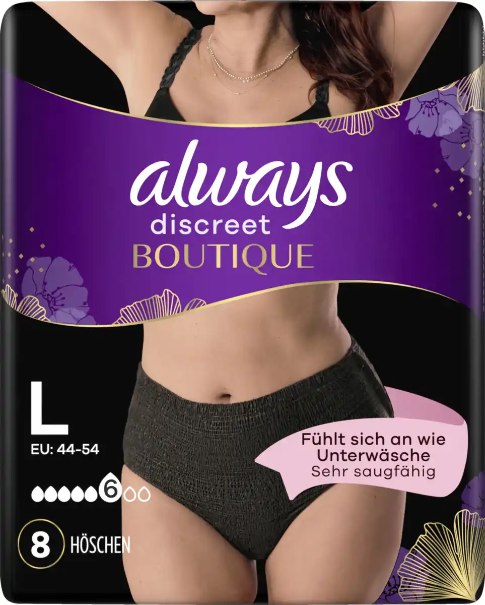 Bild 3 von Always Discreet Inkontinenz Boutique Pants Black L