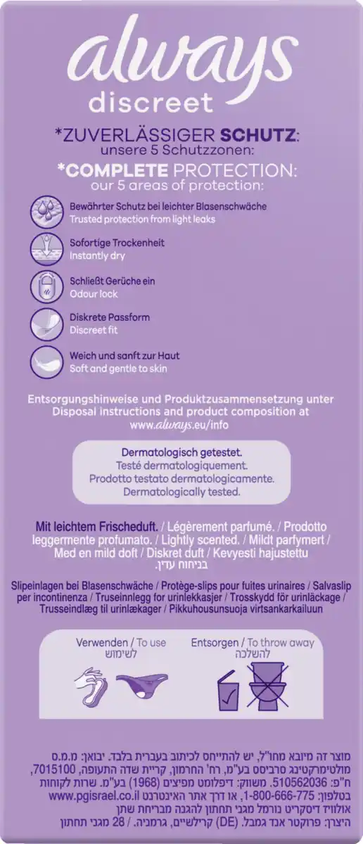 Bild 1 von Always Discreet Inkontinenz Normal