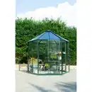 Bild 1 von Vitavia Gewächshaus 'Hera 4500' 221 x 253 cm mit 3 mm Sicherheitsglas/6 mm Hohlkammerplatten smaragdfarben
