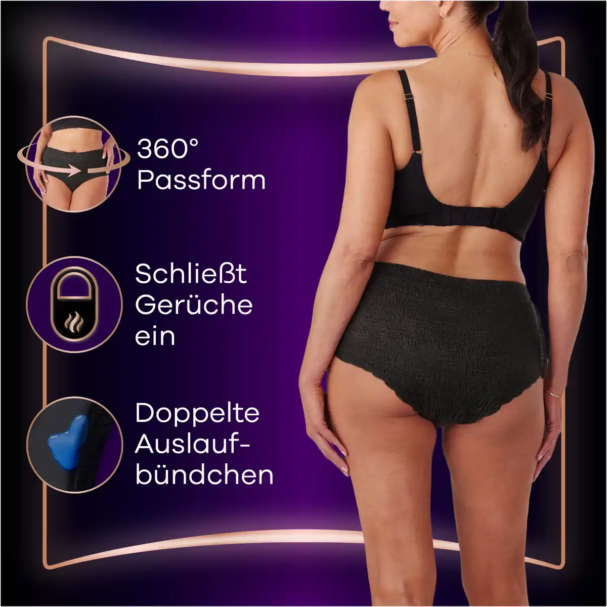 Bild 4 von Always Discreet Inkontinenz Boutique Pants Black M