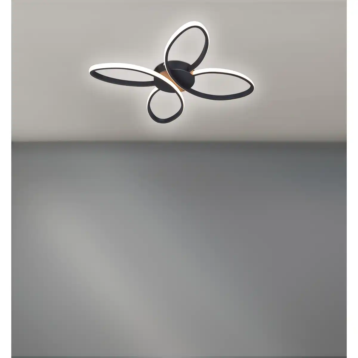 Bild 1 von toom LED-Deckenleuchte 'Alina' 22 W 3000 K schwarz 48 x 48 x 6 cm