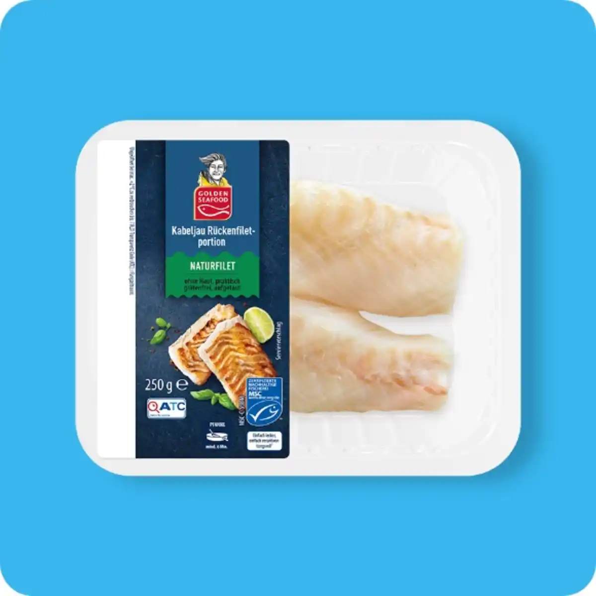 Bild 1 von GOLDEN SEAFOOD Kabeljau-Rückenfilet, Ohne Haut