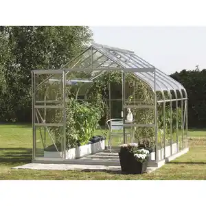 Vitavia Gewächshaus 'Diana 8300' 254,4 x 316,6 cm mit 3 mm Sicherheitsglas aluminiumfarben