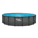Bild 1 von Aufstellpool 'Elite Frame' Rattan-Optik grau Ø 549 x 132 cm