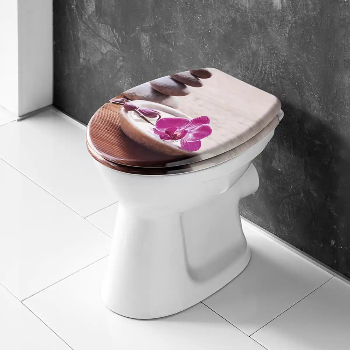 Bild 1 von Badkomfort WC-Sitz 3-seitig bedruckt