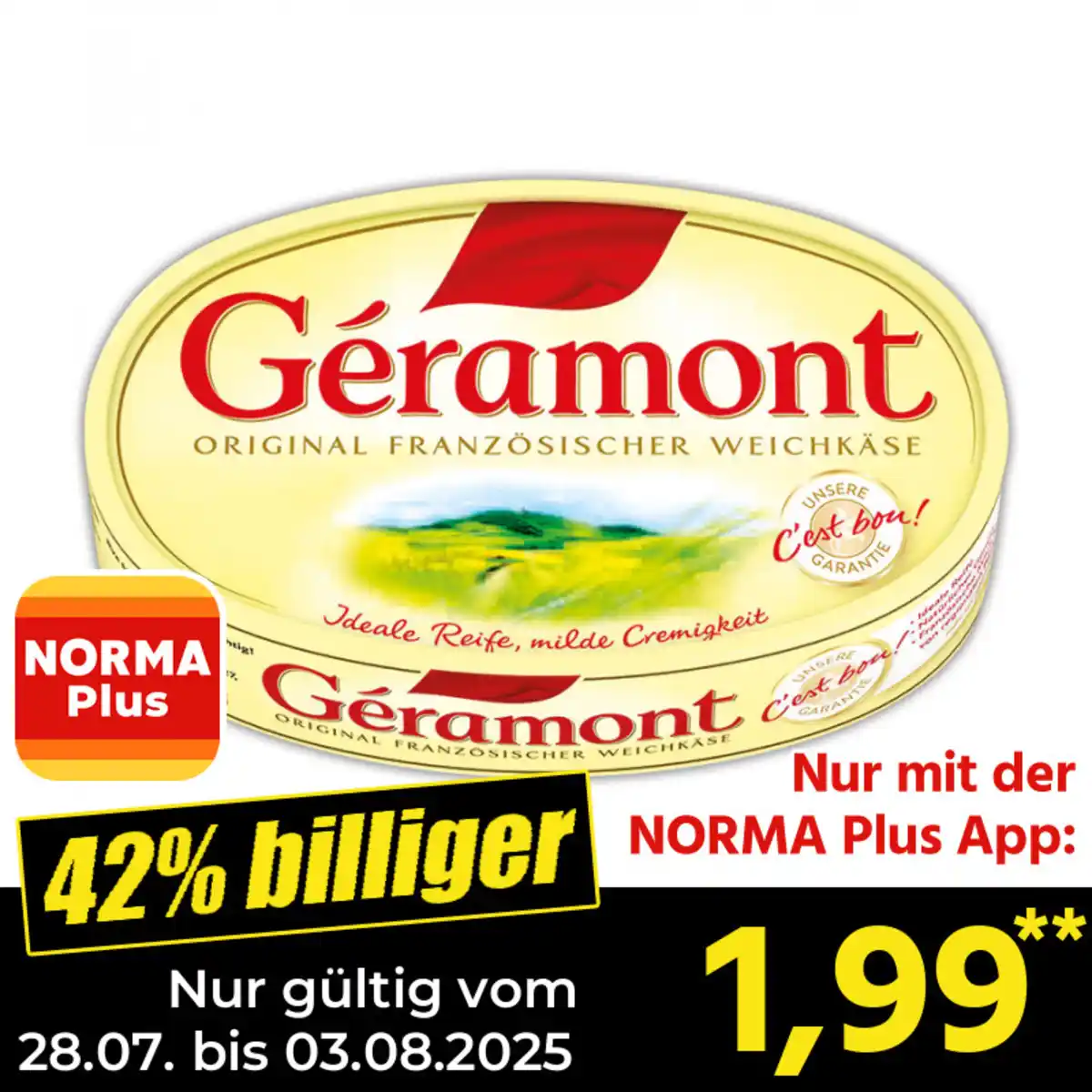 Bild 1 von Géramont Französischer Weichkäse