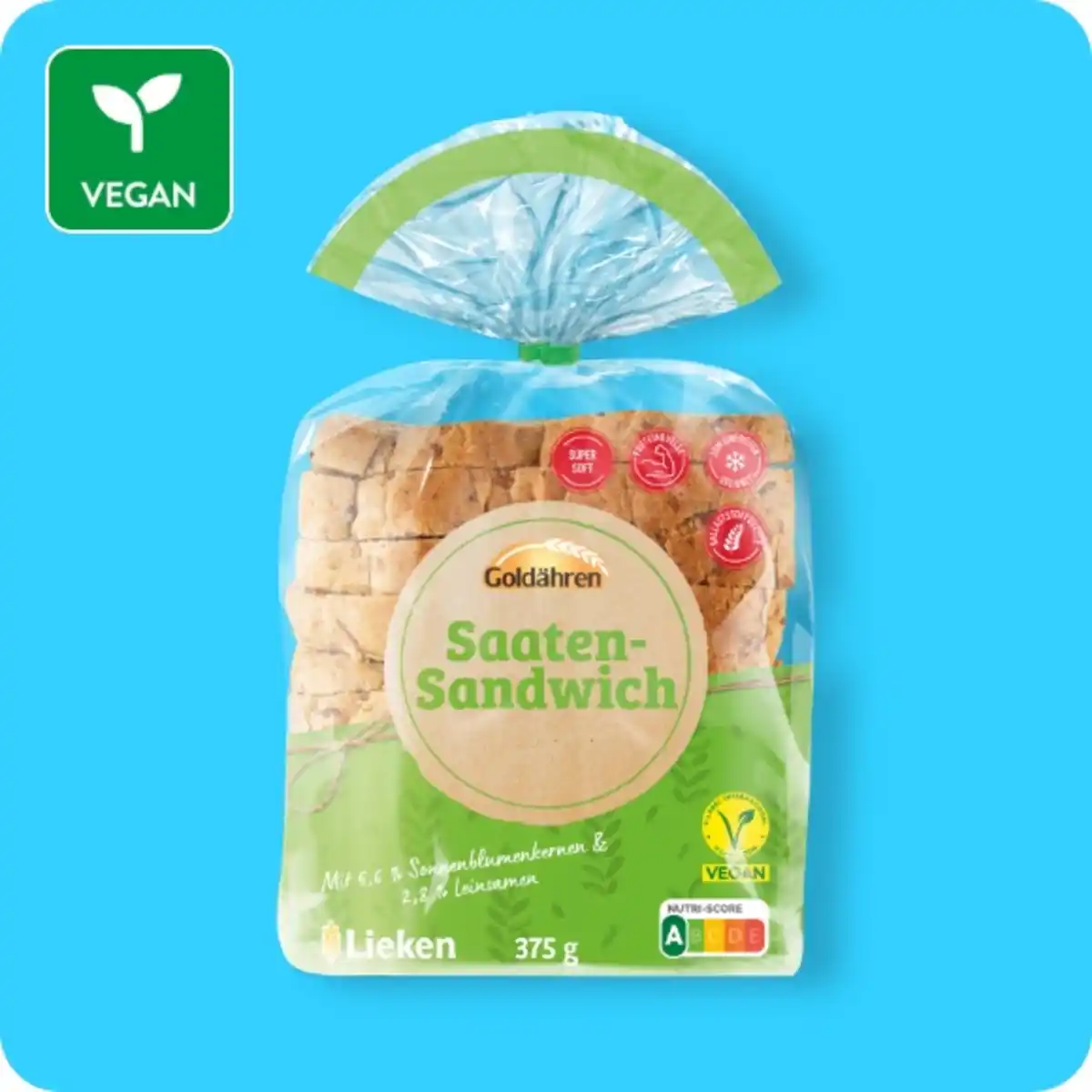 Bild 1 von GOLDÄHREN Sandwichtoast, Saaten oder Dinkel