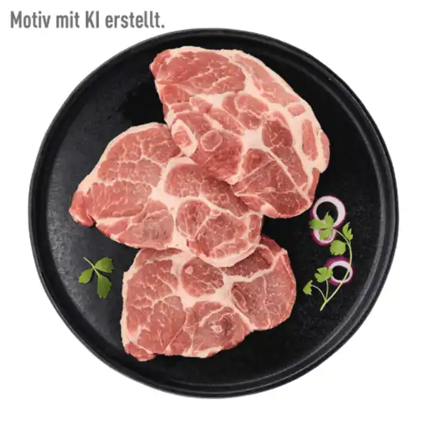 Bild 1 von MEINE METZGEREI Schweine-Nackensteaks XXL 800g