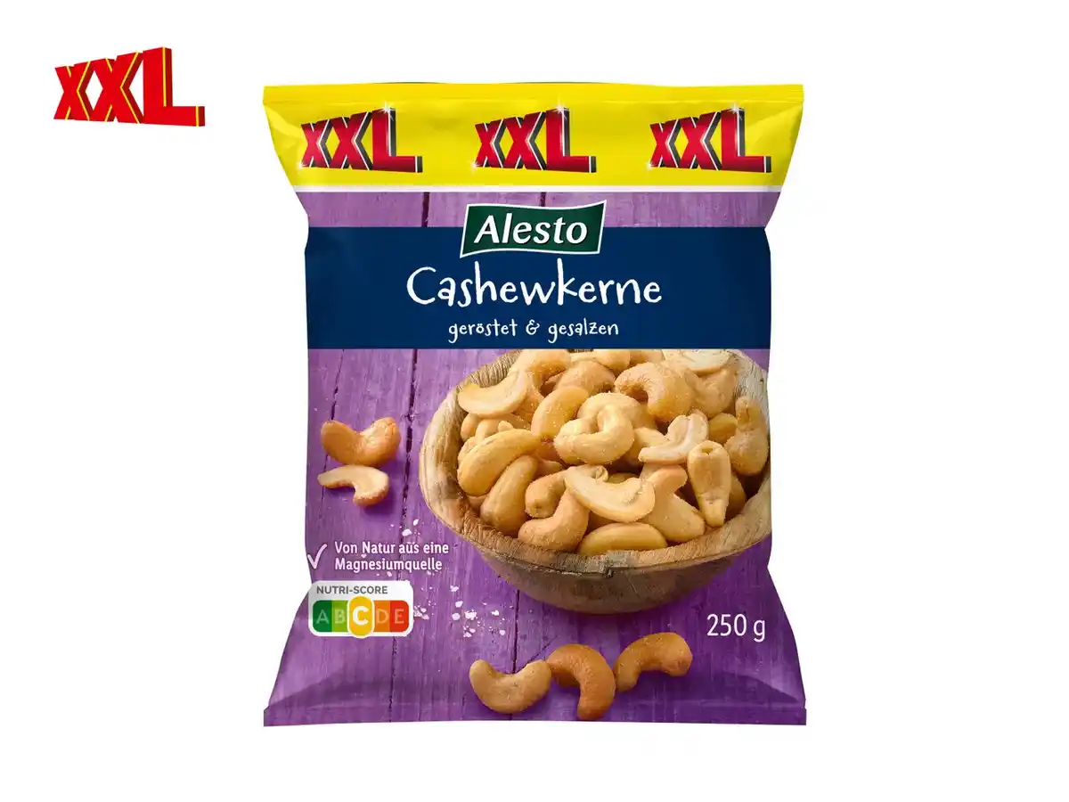 Bild 1 von XXL Alesto Cashewkerne,  250 g