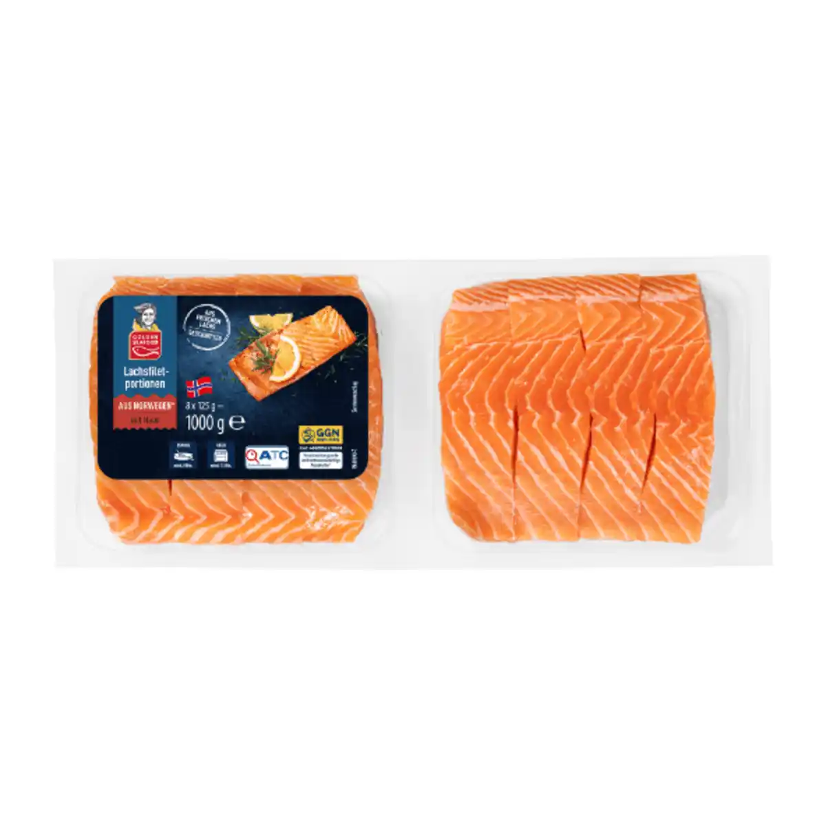 Bild 2 von GOLDEN SEAFOOD Lachsfiletportionen 1kg