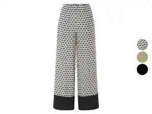 esmara® Damen Wide-Leg-Hose, normale Leibhöhe