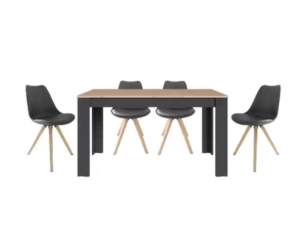 Bild 2 von byLIVING KIRA Tischgruppe, Tisch 140 oder 160 cm, 4 Stühle