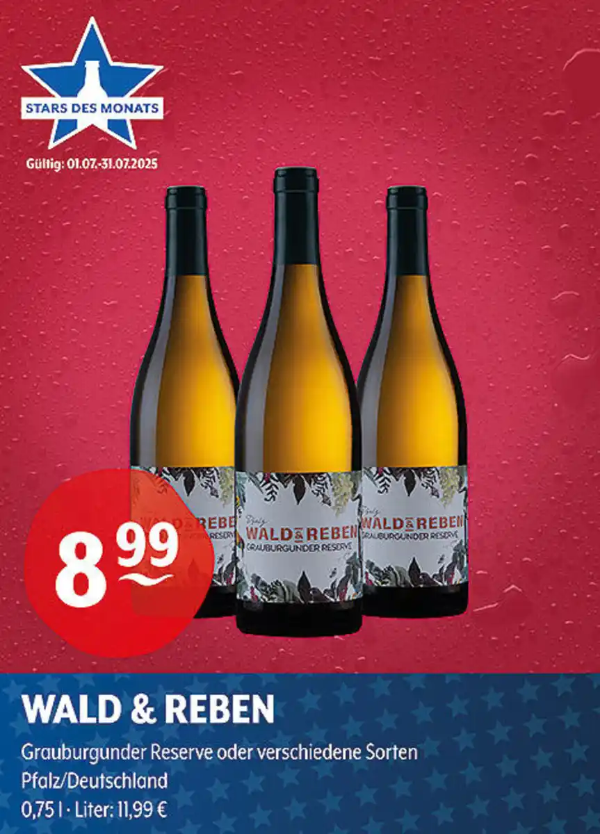 Bild 1 von WALD & REBEN Grauburgunder Reserve oder verschiedene Sorten