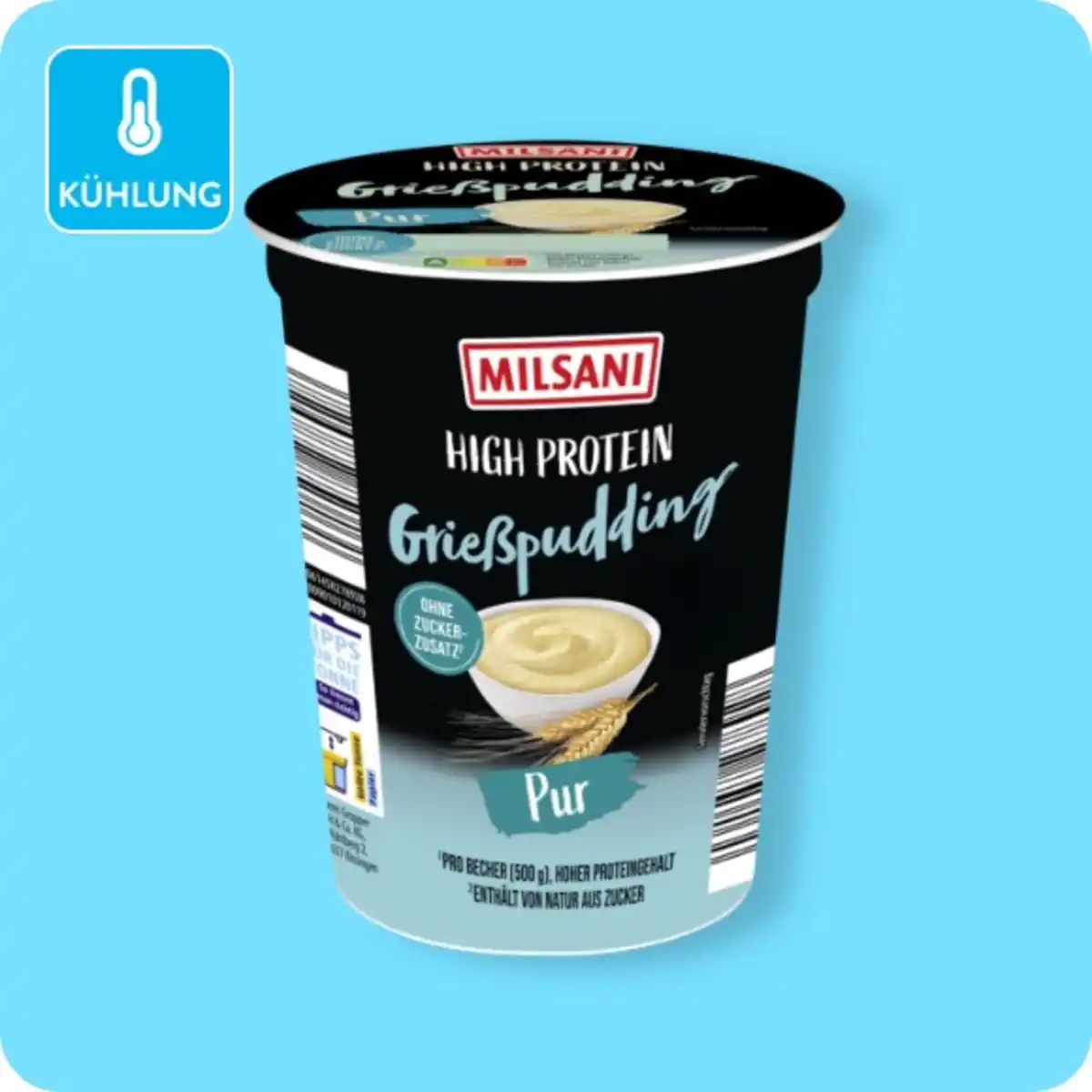 Bild 1 von MILSANI High-Protein-Grießpudding, Pur oder Zimt