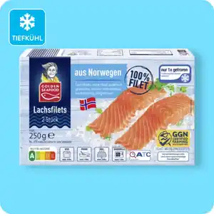 GOLDEN SEAFOOD Lachsfilets, Ohne Haut