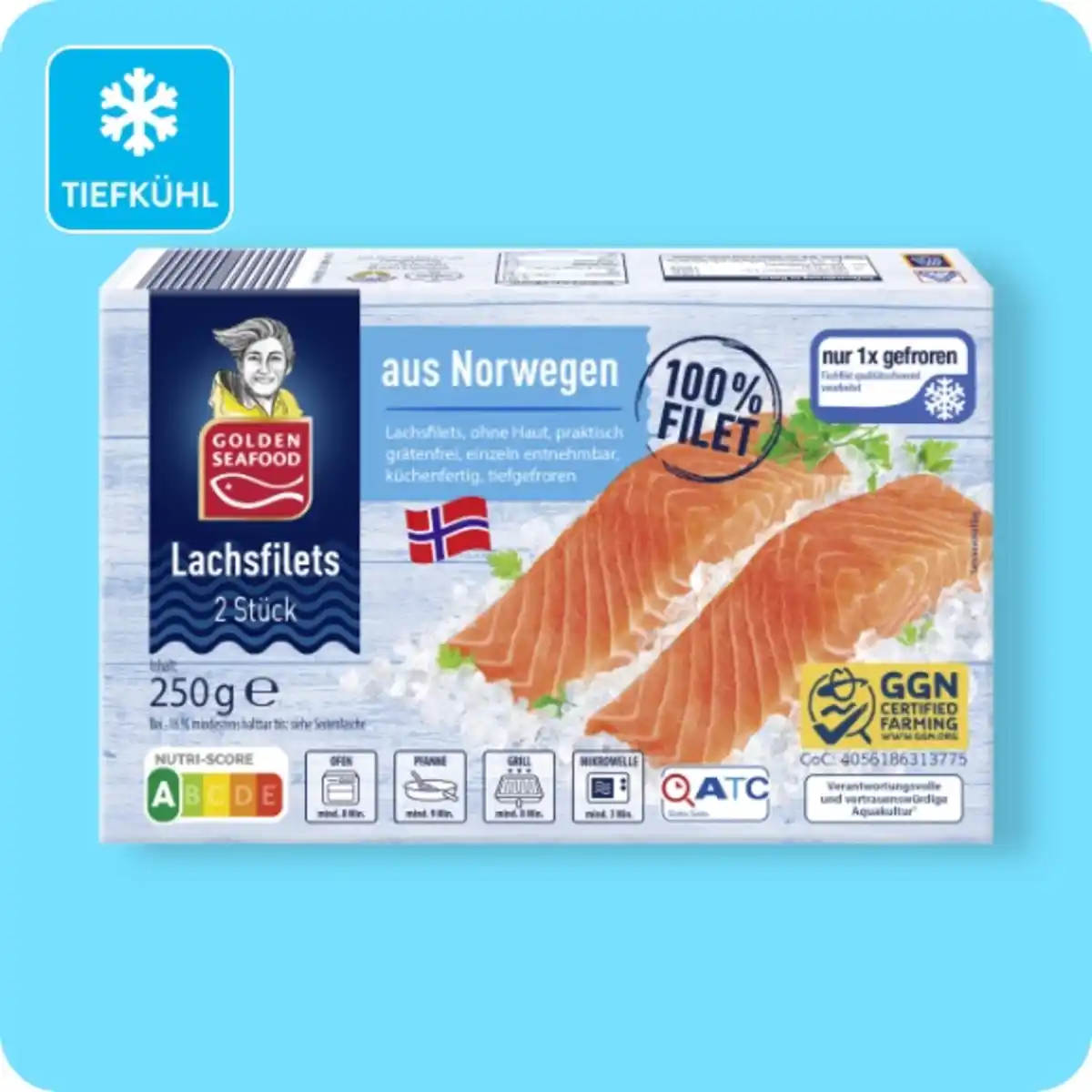 Bild 1 von GOLDEN SEAFOOD Lachsfilets, Ohne Haut