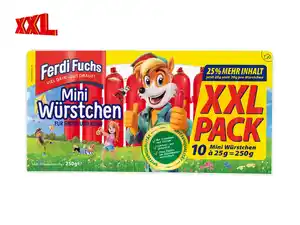 XXL Ferdi Fuchs Mini Würstchen,  250 g
