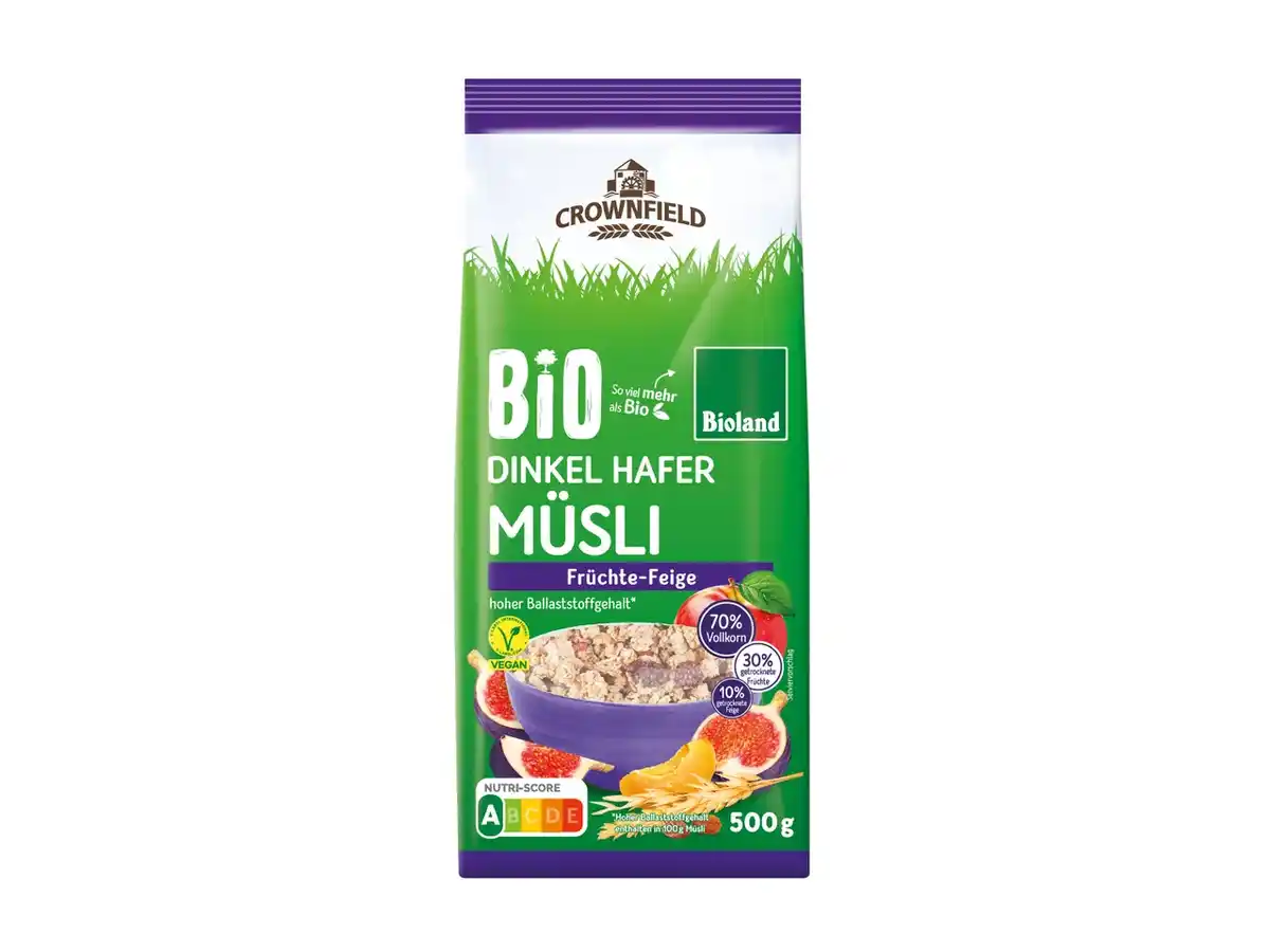 Bild 3 von Bioland Dinkel Hafer Müsli Früchte-Feige,  500 g