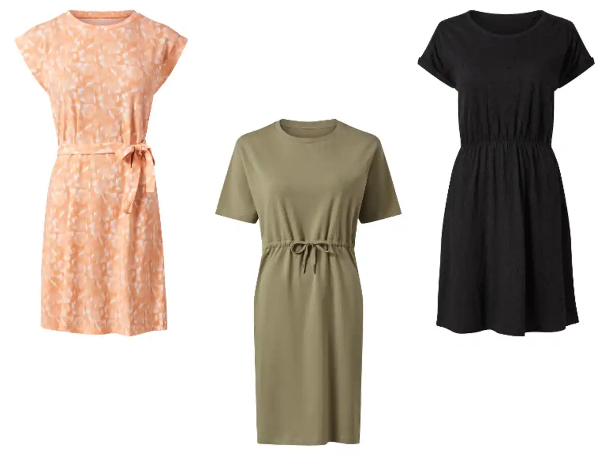 Bild 1 von esmara® Damen Kleid, überschnittene Schultern