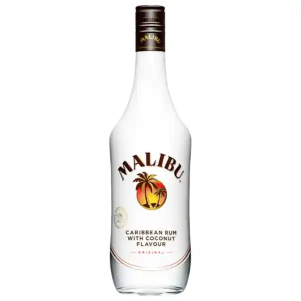 Bild 1 von Malibu weißer Rum mit Kokosnuss, Amarula Cream Likör, Peach Tree, Pfirsich Liquer o. Passoã Passionsfrucht-Likör