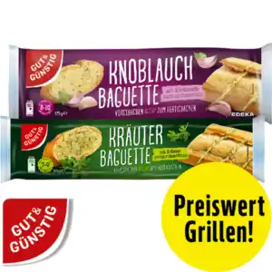 Knoblauch- oder Kräuterbaguette