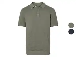 esmara Men Herren Feinstrick-Poloshirt, reine Baumwolle