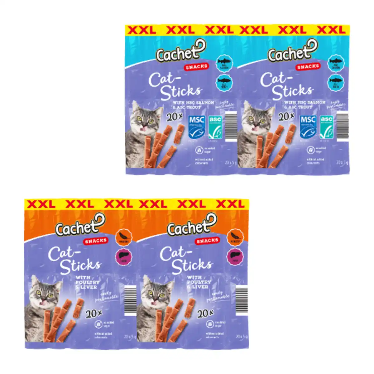Bild 1 von CACHET Katzen-Sticks XXL 5g